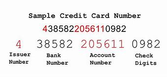 Image result for Master Credit Card Numbers