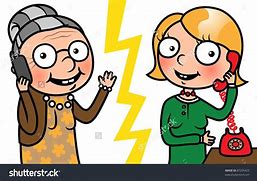 Image result for Two People On the Phone Clip Art