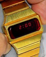 Image result for Men's Red LED Watch