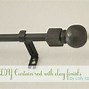 Image result for DIY Curtain Rod Finials