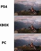Image result for Xbox vs PS5 vs PC Memes