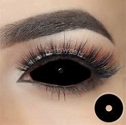 Image result for Black Contact Lenses Full Eye