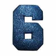 Image result for Glitter Number 6