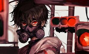 Image result for Anime Boy with Gas Mask