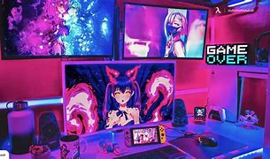 Image result for Anime-Themed Gaming Setup