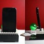 Image result for Wooden iPhone Stands for Desk