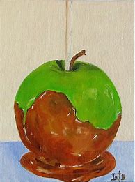 Image result for Caramel Apples Painting