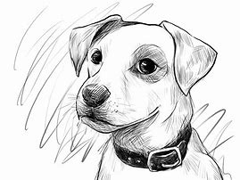 Image result for Dog Drawing Vintege