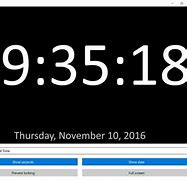 Image result for Full Screen Clock Display