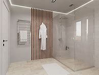 Image result for Wood Slat Bathroom Wall