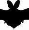 Image result for Bat Black and White Outline