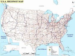 Image result for Road Map of America
