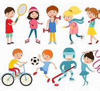 Image result for Children Playing Sports Clip Art
