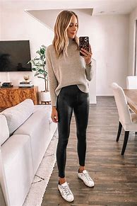 Image result for Club Outfits Leather Leggings