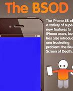 Image result for Blue Screen of Death iPhone 5S