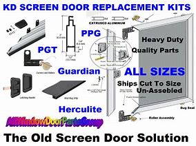 Image result for Patio Window Screen Frame Parts