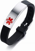 Image result for Silicone Medical ID Bracelets for Women