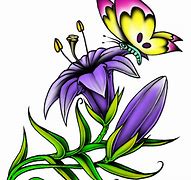 Image result for Free Clip Art Summer Flowers and Butterflies