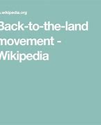 Image result for Back-To-The-Land Movement