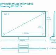 Image result for Samsung 65 Inch LED TV Dimensions