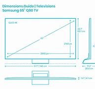 Image result for 65 Samsung TV Dimensions On Swich