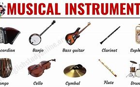 Image result for Types of Musical Instruments and Their Names