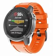 Image result for Garmin Fenix 6s Orange Strap