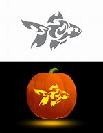 Image result for Fish Pumpkin Stencil