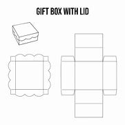 Image result for Small Square Gift Box Template