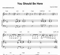 Image result for You Should Be Here Chords
