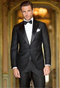 Image result for Tuxedo Black Suit Tie