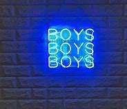 Image result for Boys Neon Sign