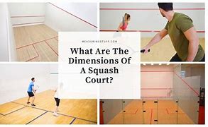 Image result for Well Labelled Diagram of a Squash Court with Dimensions