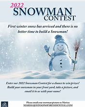 Image result for Build a Snowman Contest