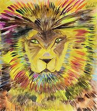 Image result for Rainbow Lion Painting