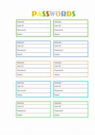 Image result for Password Keeper Book Printable