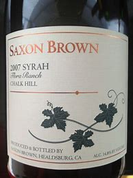 Bildergebnis für Saxon Brown Syrah Flora Ranch