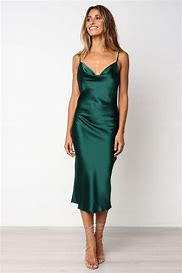 Image result for Green Dress Midi