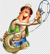 Image result for Cartoon Fish Fishing