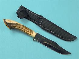 Image result for Stag Handle Hunting Knives Handmade