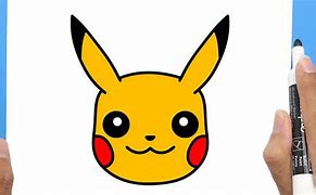 Image result for How to Draw Pikachu Face