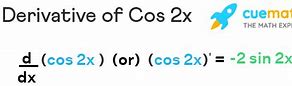 Image result for Differentiation of Cos 2 X