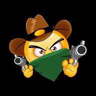 Image result for Cowboy Emoji with Gun