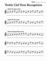 Image result for Treble Clef Note Identification