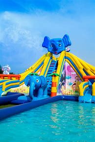 Image result for Water Park Inflatable Slide