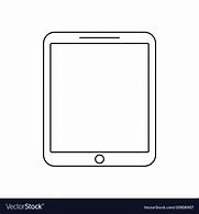 Image result for Tablet Clip Art Outline