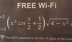 Image result for Wifi Password Math Problem