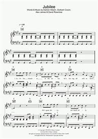 Image result for Piano Music Sheet Jubilee Song