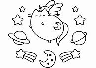 Image result for Unicorn in Space Coloring Pages