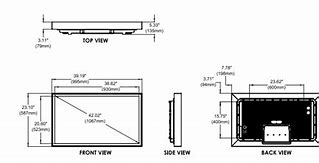 Image result for Flat Screen TV Sizes Dimensions